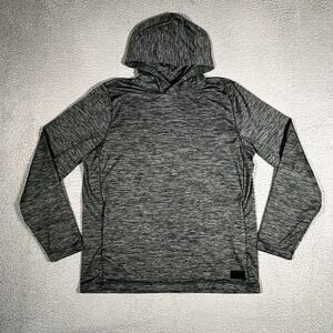 Abercrombie & Fitch Hoodie Mens‎ Large Heather Gray Airknit Pullover Preppy Logo